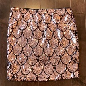 Sparkly mini skirt
